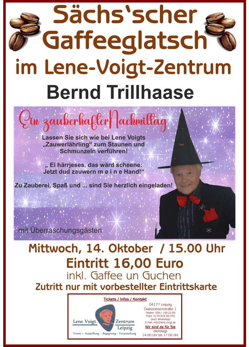 Sächs’scher Gaffeeglatsch - 14.10.26 ab 15.00 Uhr