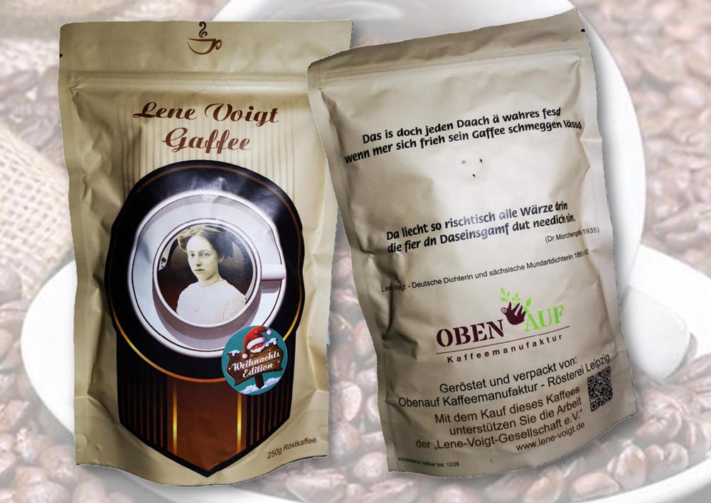 Unsere Lene Voigt Gaffee Röstung von der Oben auf Kaffeemanufaktur in Leipzig