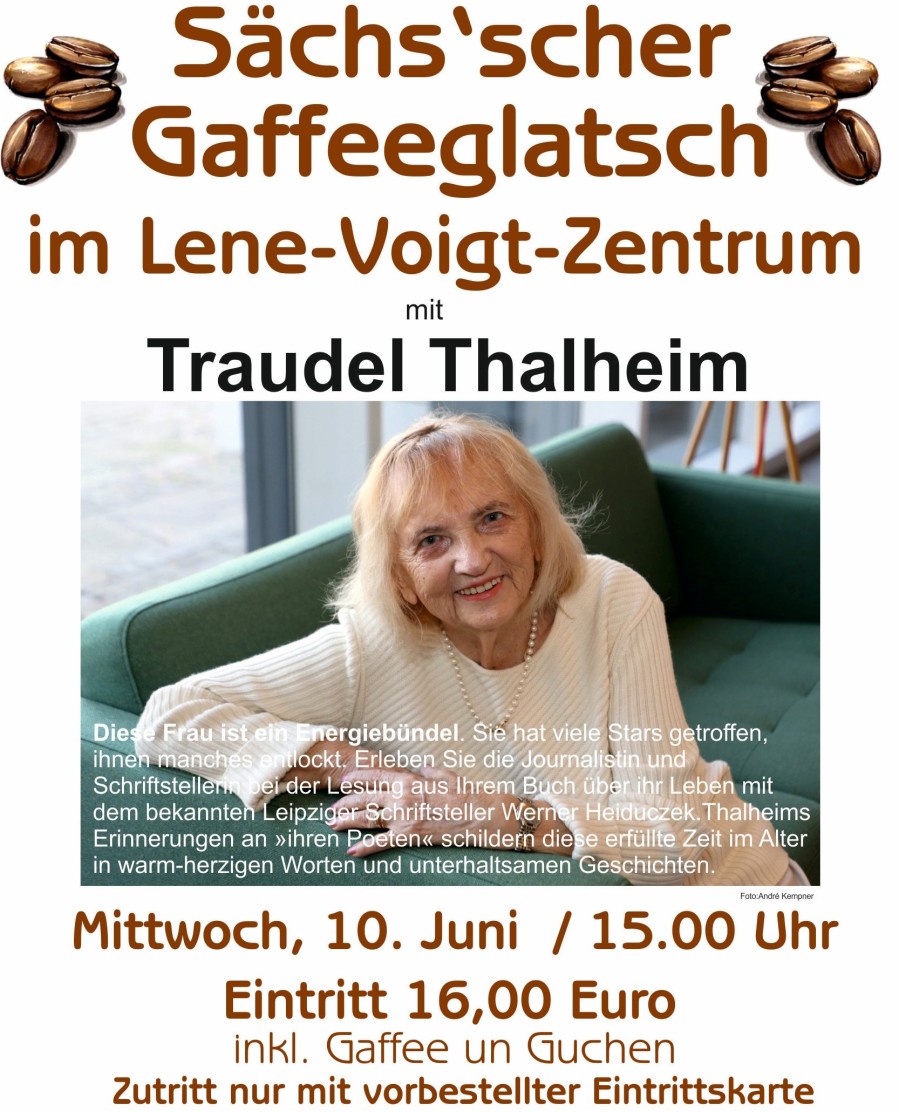 Sächsscher Gaffeeglatsch mit Traudel Thalheim