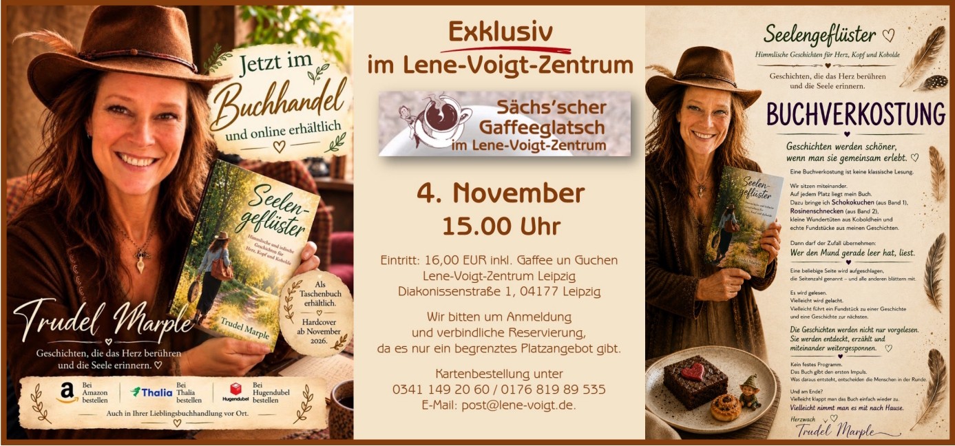 Buchverkostung im Lene voigt Zentrum